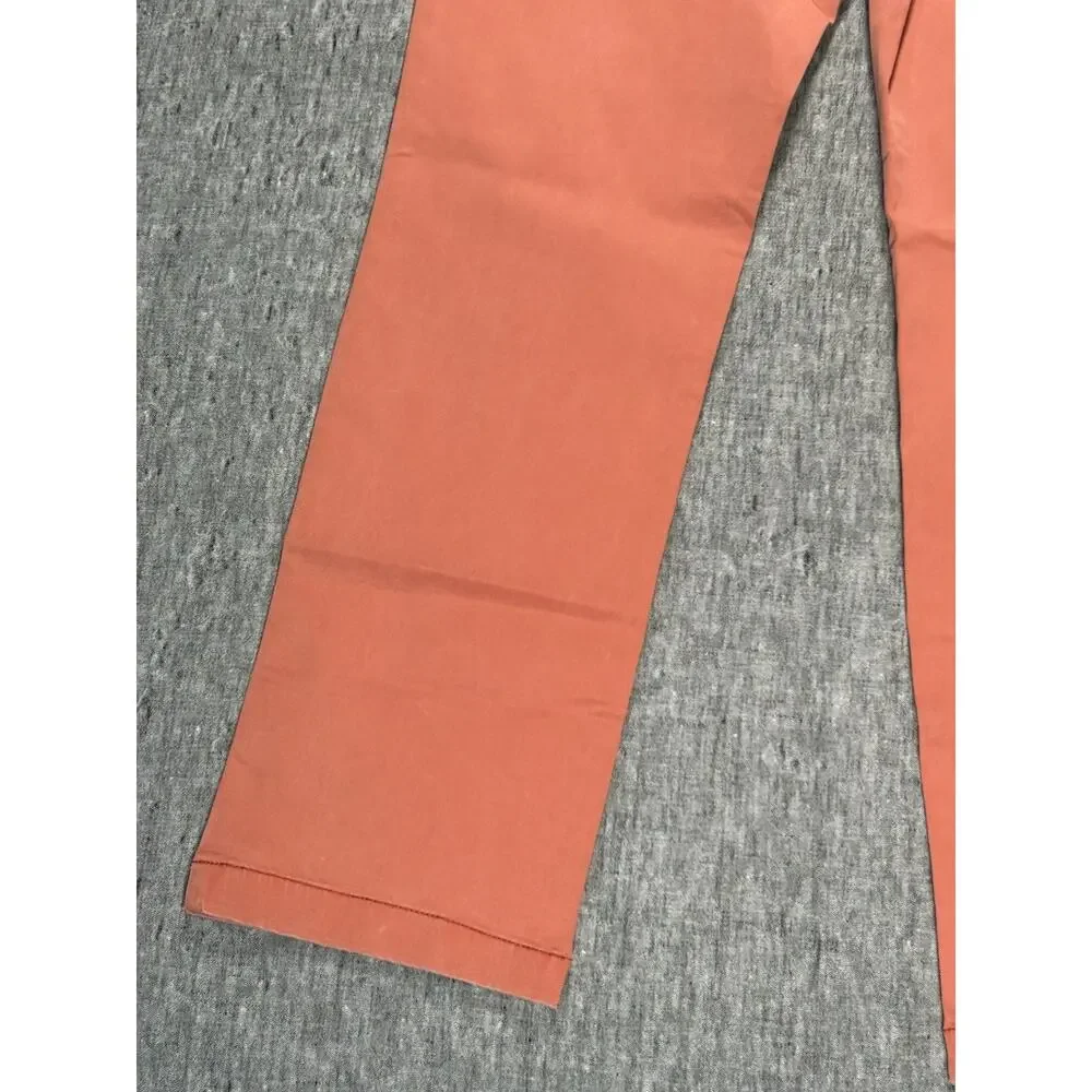 Tommy Bahama Boracay Pants Mens 35x32 Coral Orange Stretch Beachy Resort Wear